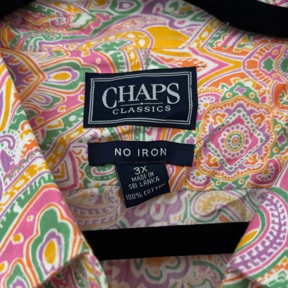 Chaps Multicolor Paisley Shirt - Picture 2 of 2